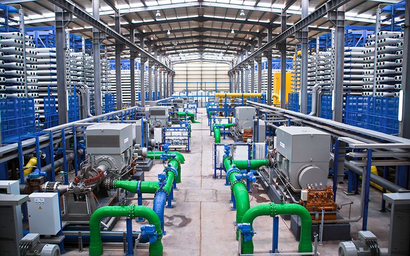 Sistema de filtragem industrial para dessalinização da água do mar