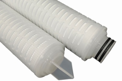 Filtro Cartucho de Membrana de PTFE com Estrutura de PVDF Resistente à Corrosão, Série PVDF